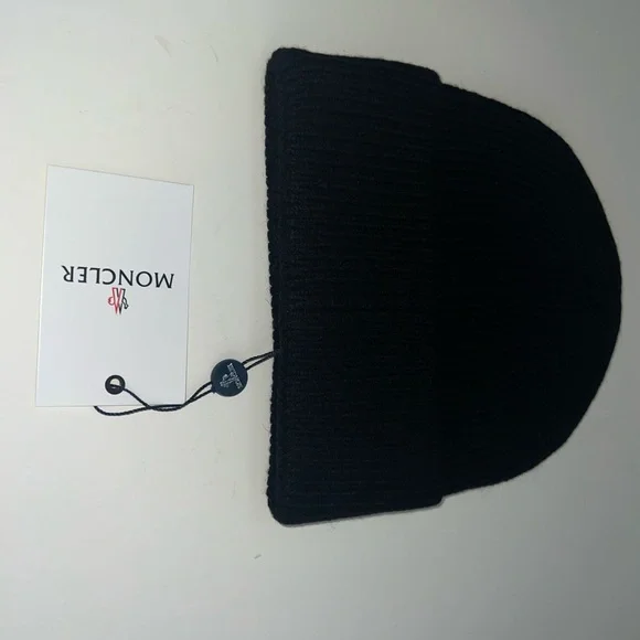 Moncler Classic Black Knit Beanie - Picture 3 of 4
